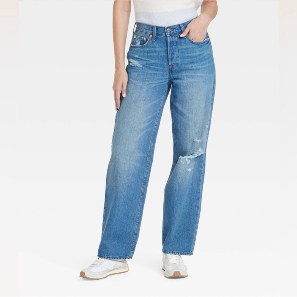 Universal Thread Size 12 90’s Baggy Distressed Buttonfly Jeans